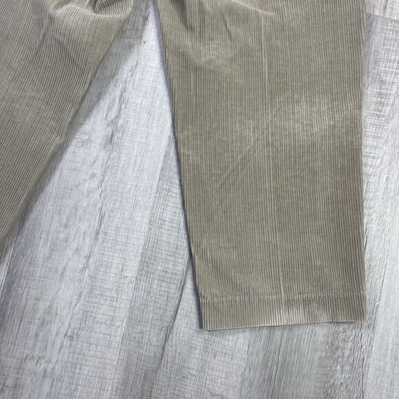 Vtg LL Bean Pants Mens 31X29 Khaki Classic Flat Front Straight Leg Corduroy P - Picture 13 of 13